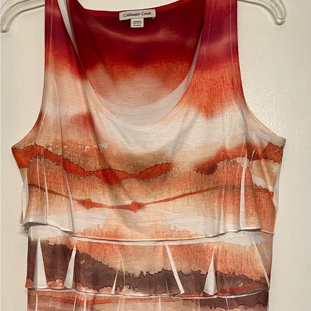 Coldwater Creek Tiered Top- EUC